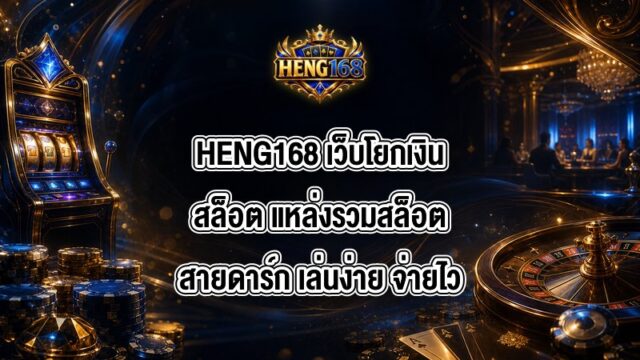 HENG168 เว็บโยกเงินสล็อต